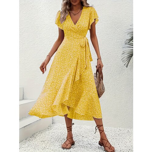 фото Платье , размер 50, yellow no brand