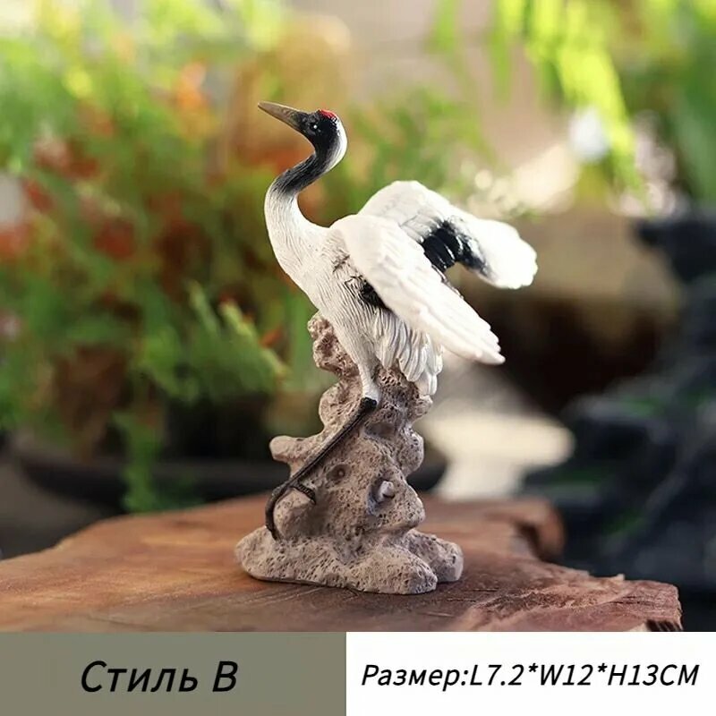 Фигурка садовая журавли, для ландшафтного дизайна, высококачественные материалы, долговечная