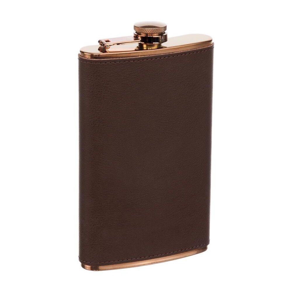 S.Quire GS03-9 Фляга s.quire 0,27 л, сталь/кожа спилок, коричневая