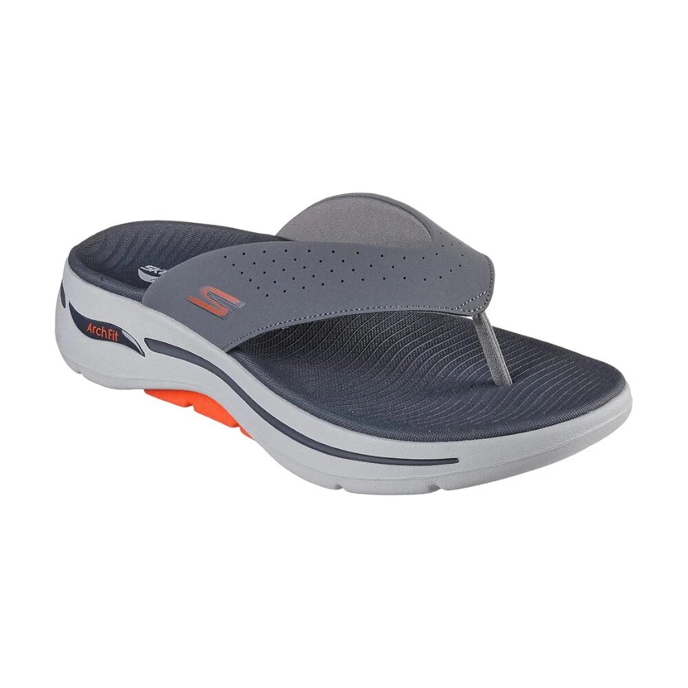 Сланцы SKECHERS, размер 43 EU, серый — фото 1