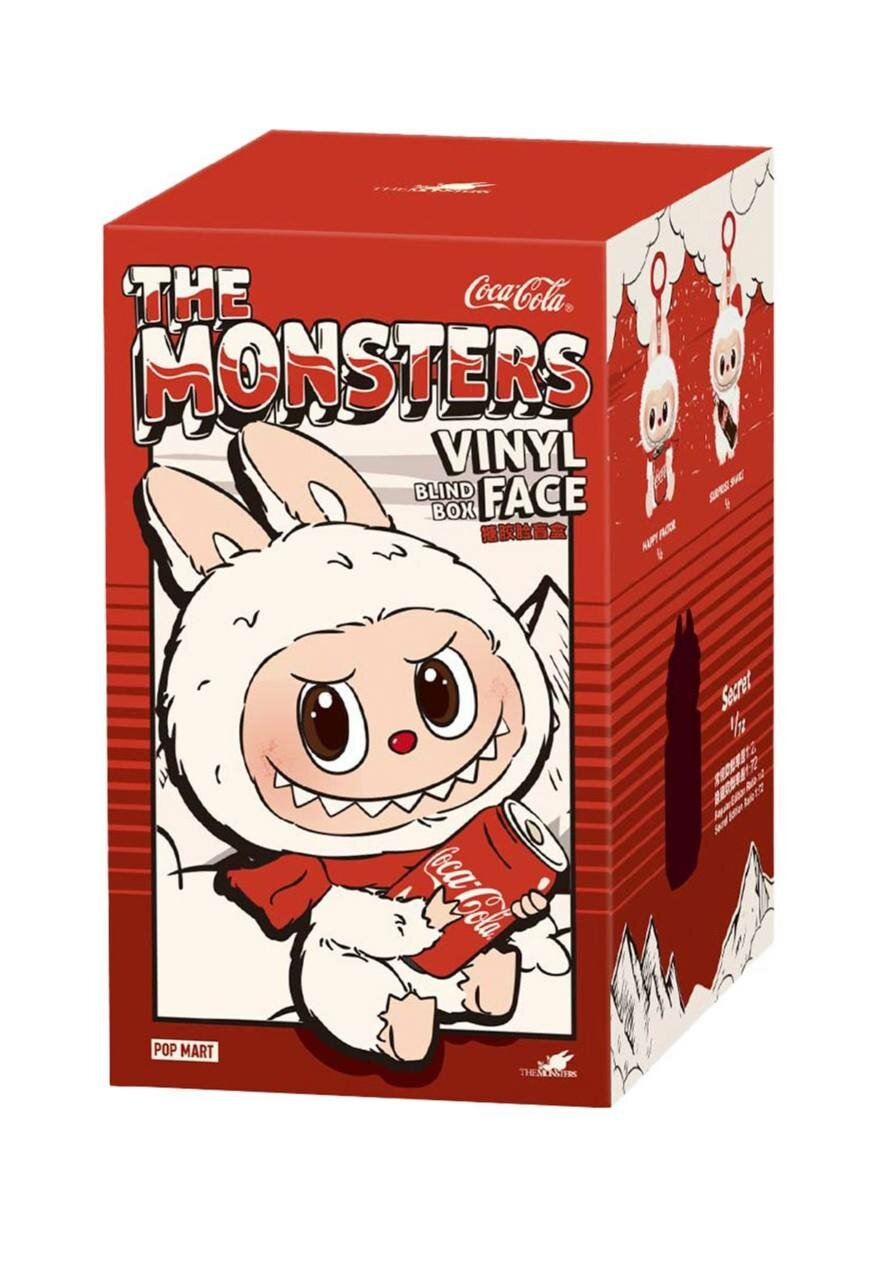 POP MART брелок-игрушка LABUBU X «Coca Cola» ОРИГИНАЛ, в слепой упаковке 1шт — фото 1