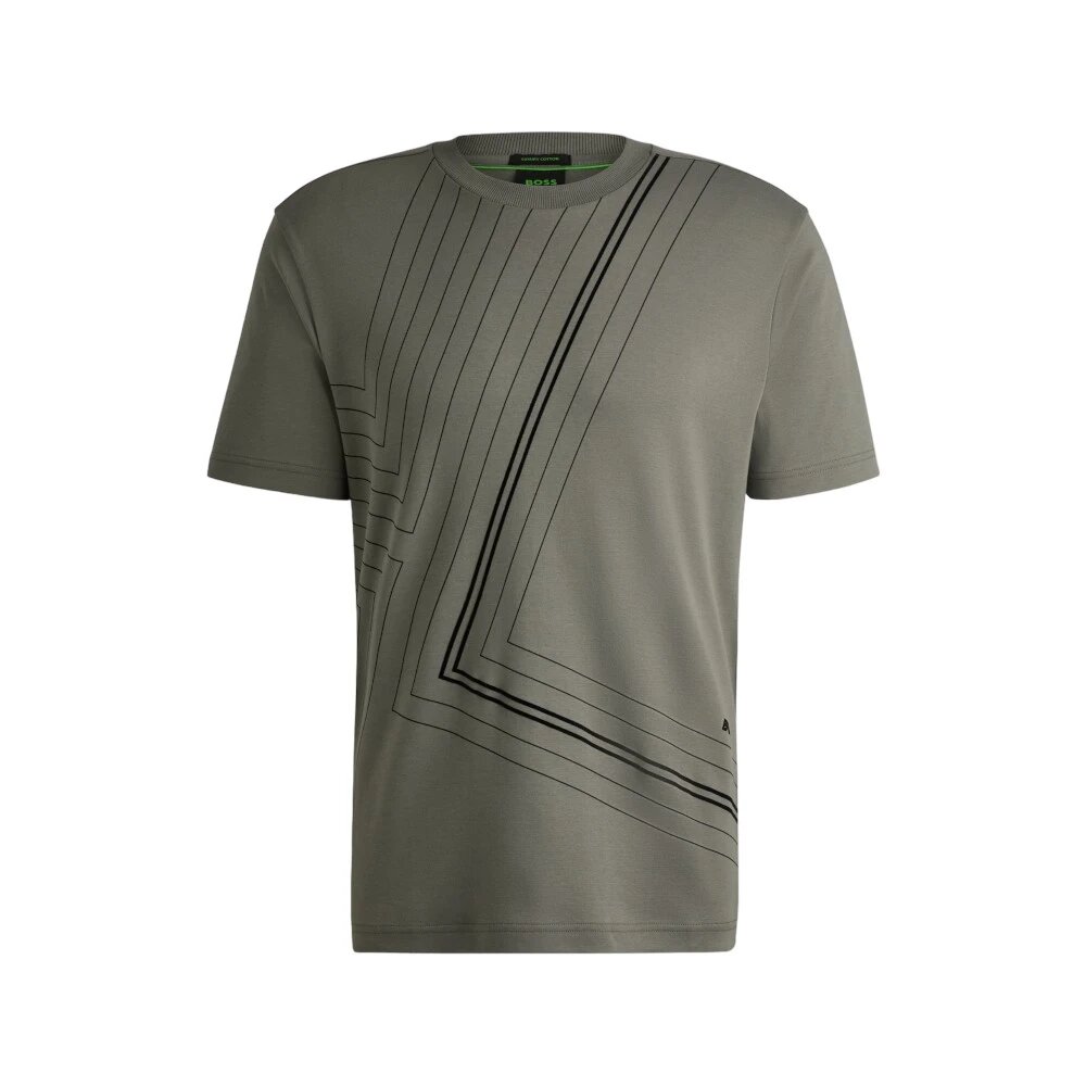 Футболка BOSS, размер L, серый