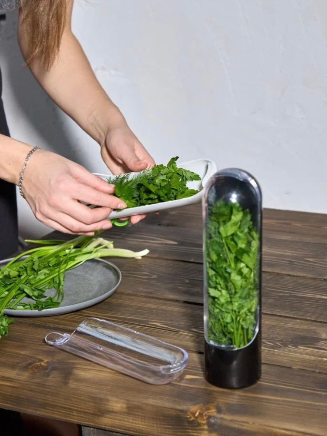 Контейнер для хранения зелени свежей в холодильник — фото 1