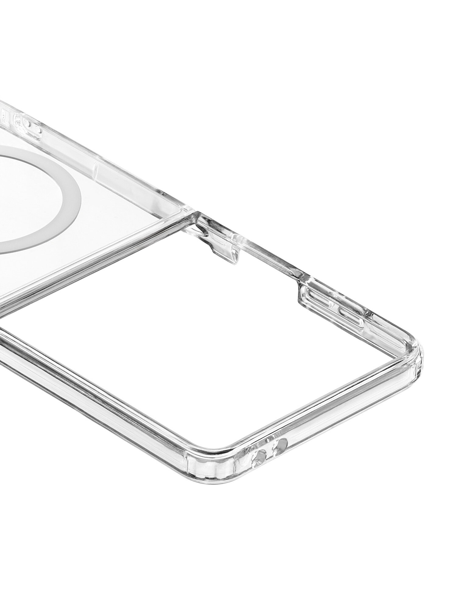 Чехол для Samsung Galaxy Z Flip7 uBear Real Mag Case MagSafe совместимый, прозрачный — фото 1