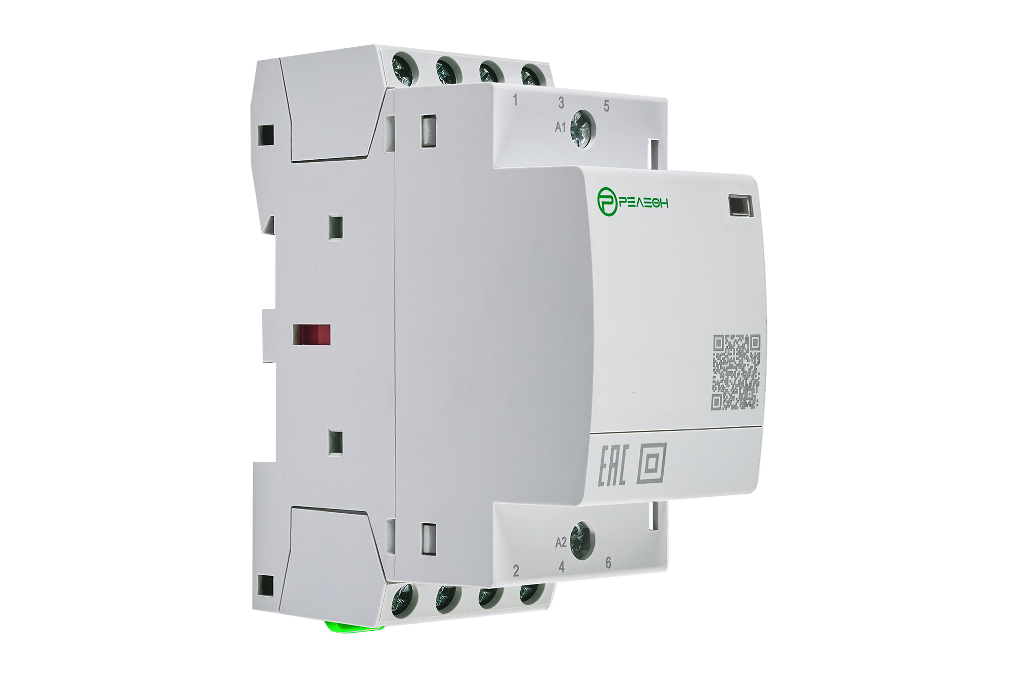 Модульный контактор 4НЗ контакта 20А; 24В AC/DC, релеон, KM1.04.0.024.20 — фото 1