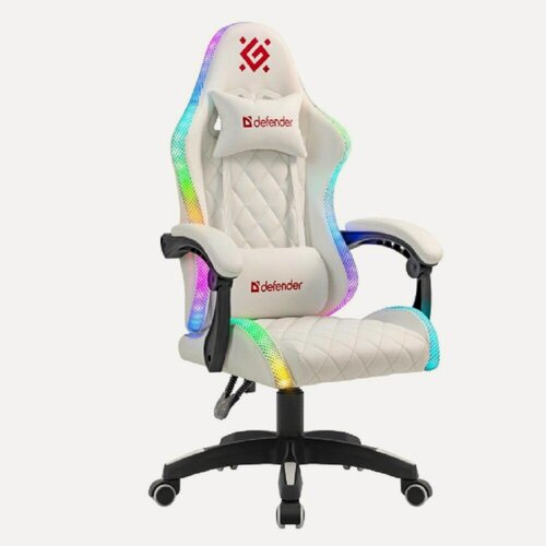 Изображение товара Defender Игровое кресло Energy Белый, RGB, класс 4, PU