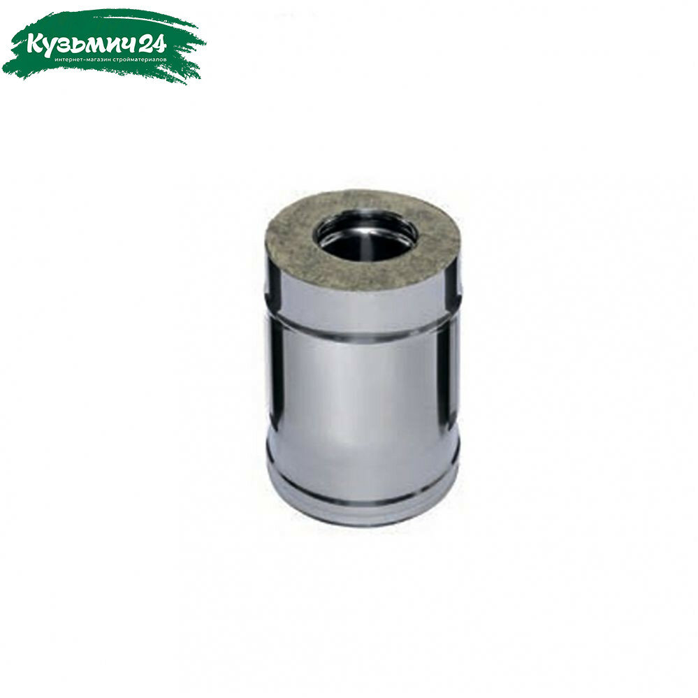 Труба для дымохода 135х220 мм сталь 0.5 мм сэндвич-конструкция длина 0.25 м