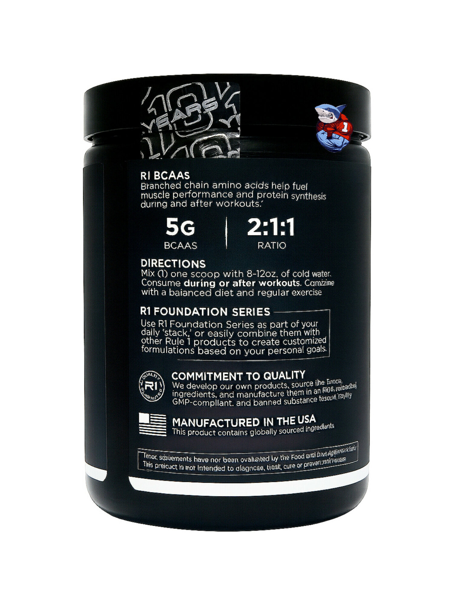 Bcaa от компании Rule One 30 порций для восстановления мышц. Персик Манго — фото 1