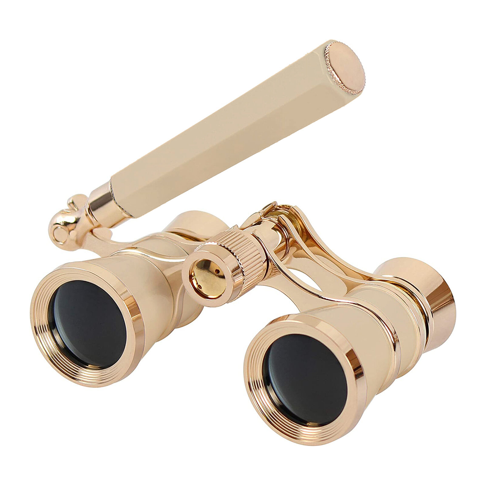 3×25 Vintage Opera Glasses Mini Theater Binoculars Glass Alloy White/Gold/Red 3x 15mm 25mm 105m/1000m life waterproof BAK4 FMC 15mm 9.9*5.4cm 186g 249g 1 Binoculars 1 Carrying Case 1 Cleaning Cloth 1 User Manual(English)