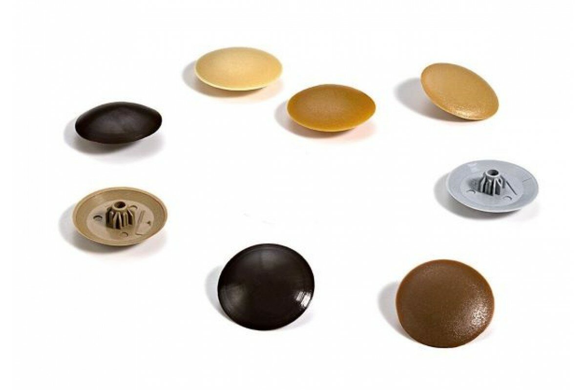 Заглушка декоративная под саморез №2 цвет светло серая 