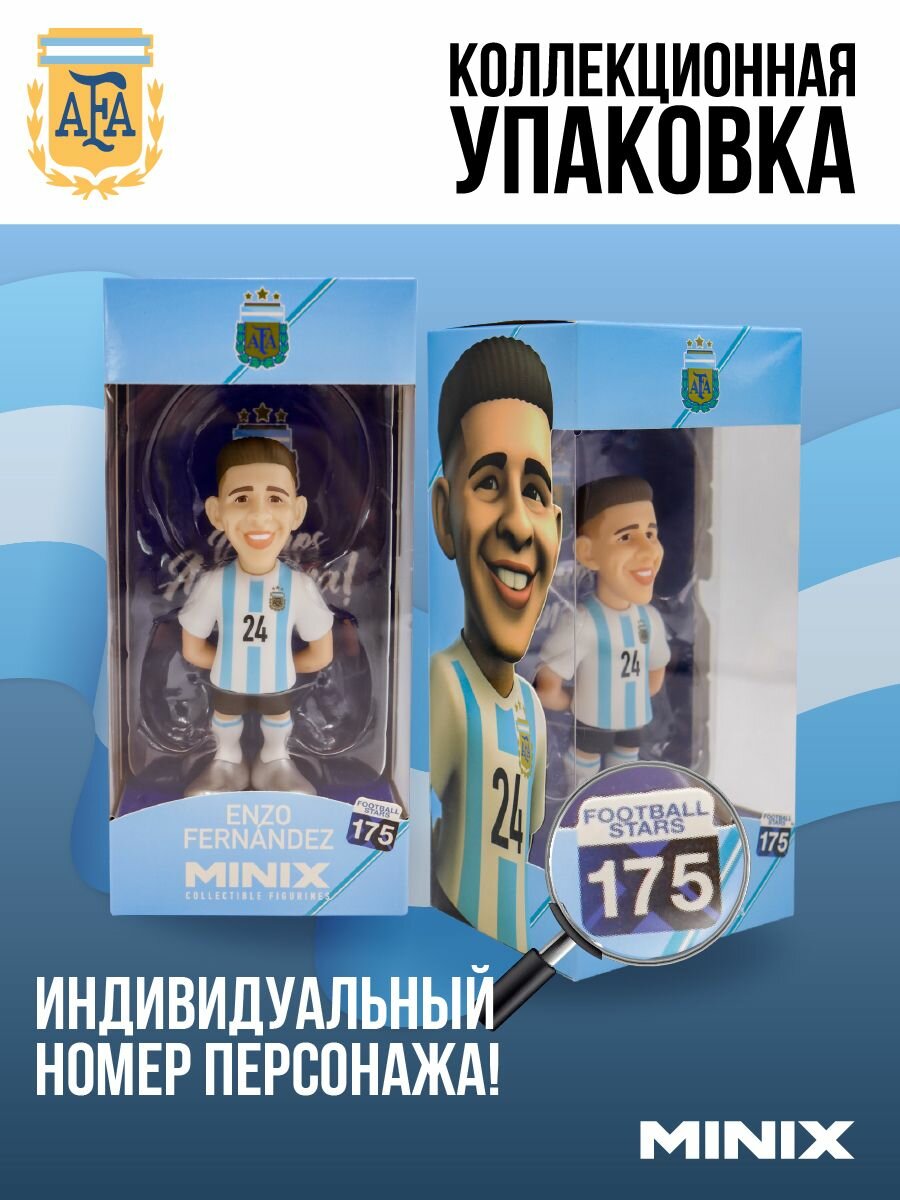 MINIX Коллекционная фигурка футболиста Энцо Фернандес футболист Аргентины миникс — фото 1