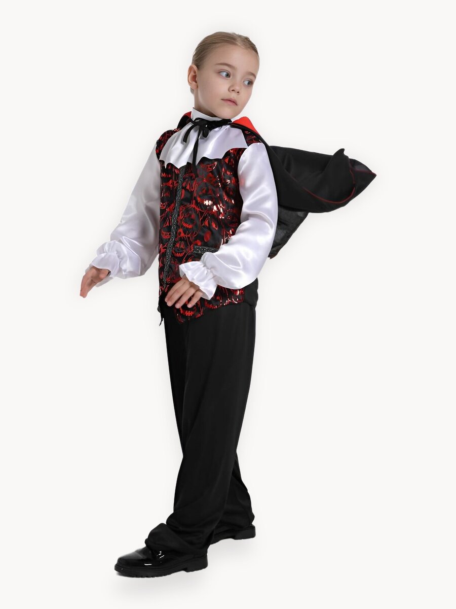 Костюм карнавальный Новогодний Trend "Дракула", полиэстер, для мальчиков, быстросохнущий, размер 116