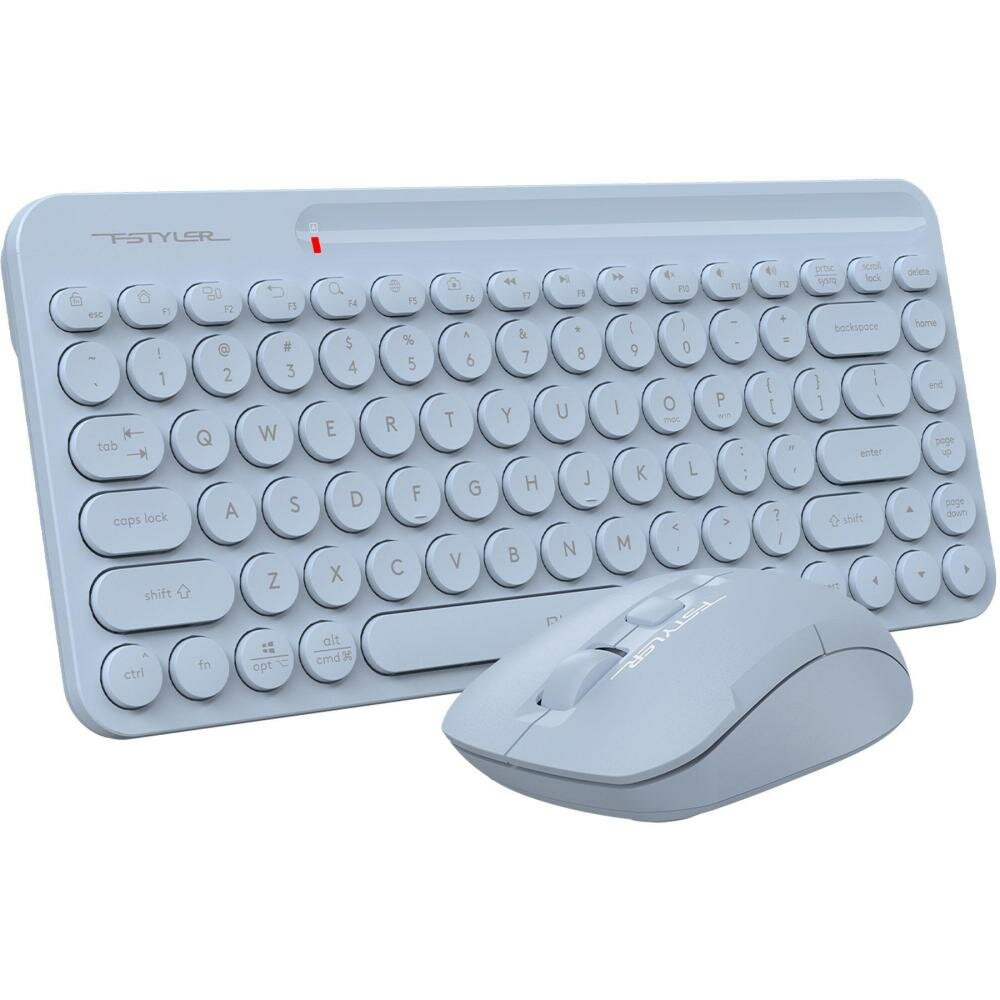 Клавиатура + мышь A4Tech Fstyler FG3200 Air клав: синий мышь: синий USB беспроводная slim Multimedia