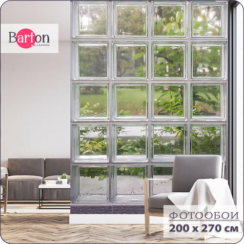фото Фотообои на стену флизелиновые 3d природа листья окно 200х270 см bartonwall n034 barton wallpapers