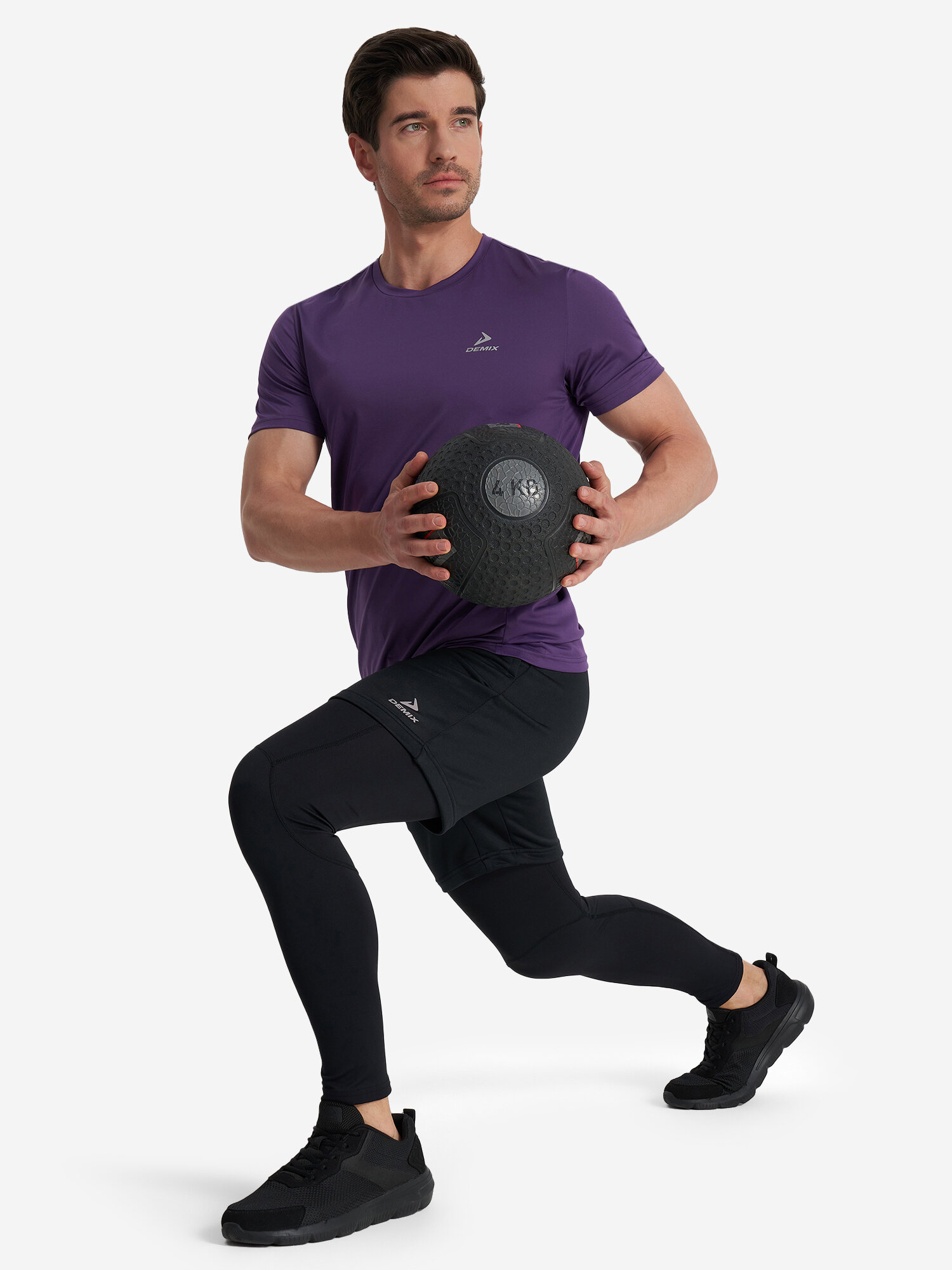 Шорты Demix M D Training GYM Knit Shorts, размер 50, черный — фото 1