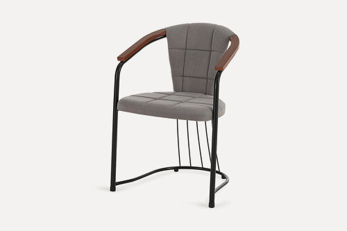 Изображение товара Стул с подлокотниками Hoff Amelia, 60х82х59 см, мягкий, со спинкой, цвет серый