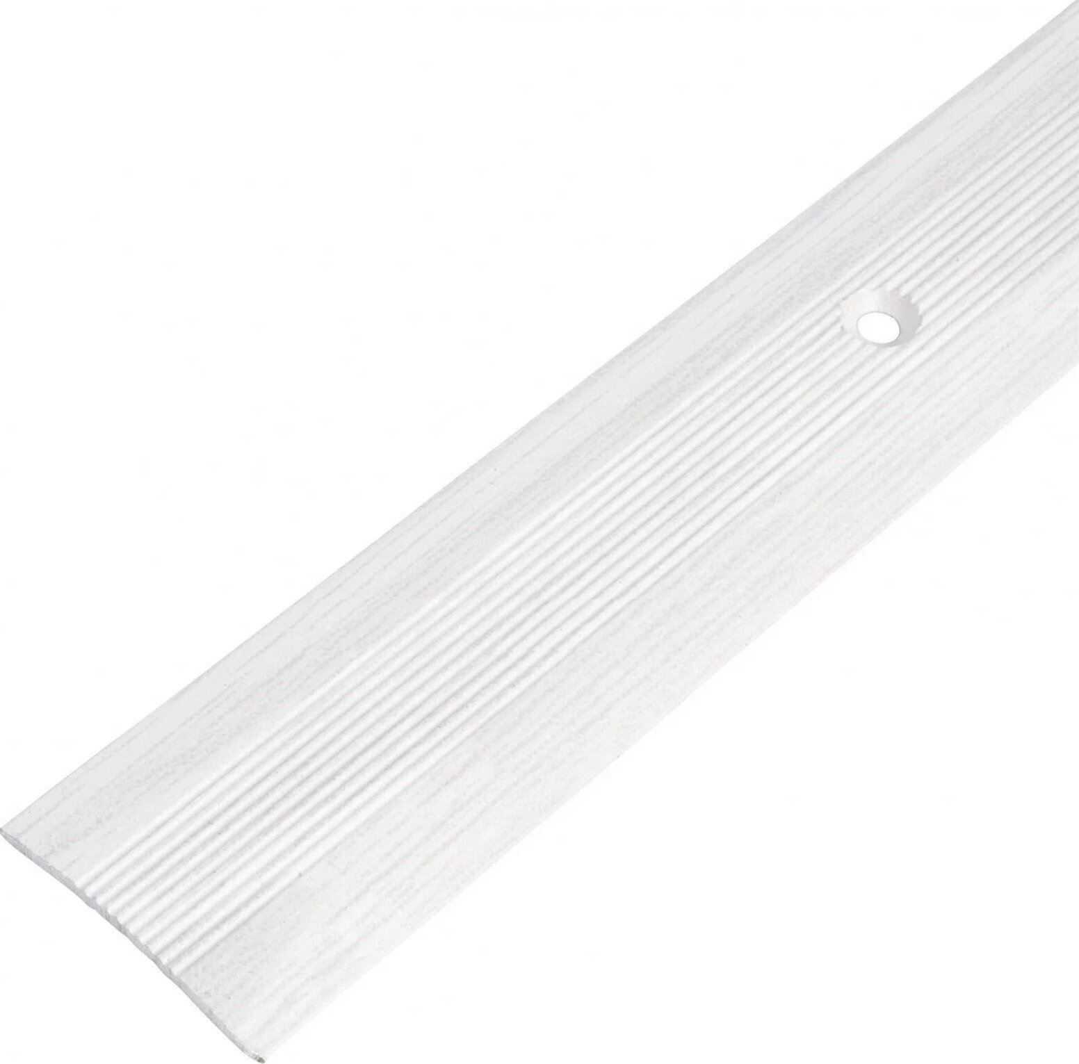 фото Порог/ стык алюминиевый 38мм. *1,35м. Ясень серый, профиль стыкоперекрывающий одноуровневый