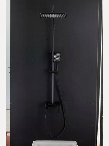 Изображение товара Душевая система со смесителем и тропическим душем Frap F2487-6 черная