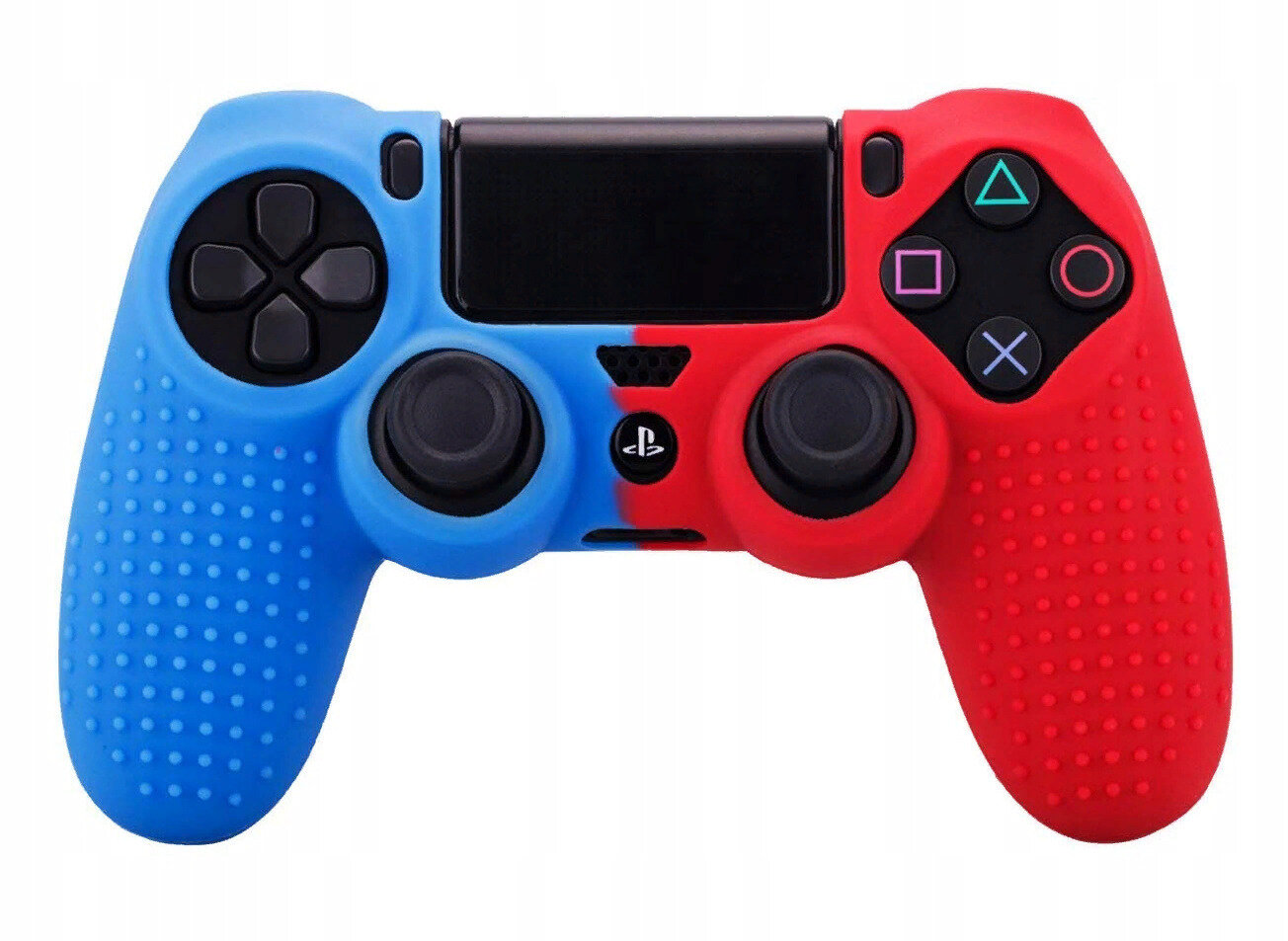 Чехол на геймпад PS4: Cине/Красный (Blue/Red)