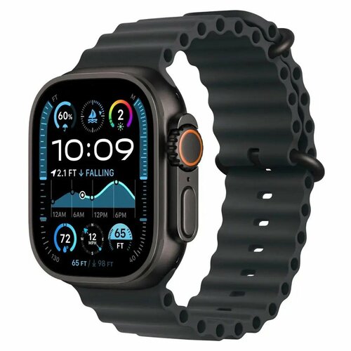 Умные часы Apple Watch Ultra 2 GPS Cellular 49mm Black Titanium Case with Black Ocean Band 115990₽