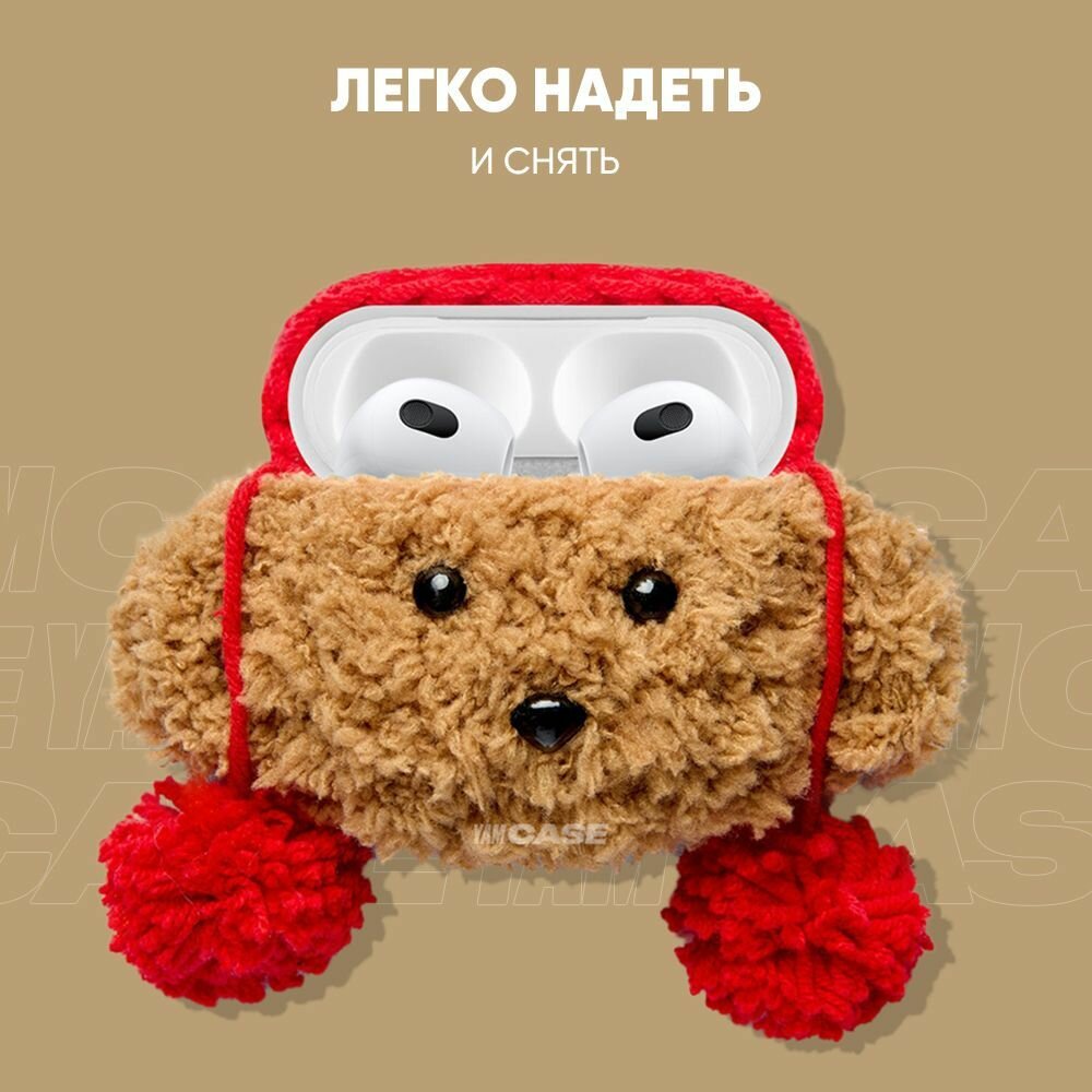Чехол для AirPods 3, плюшевый чехол для наушников — фото 1