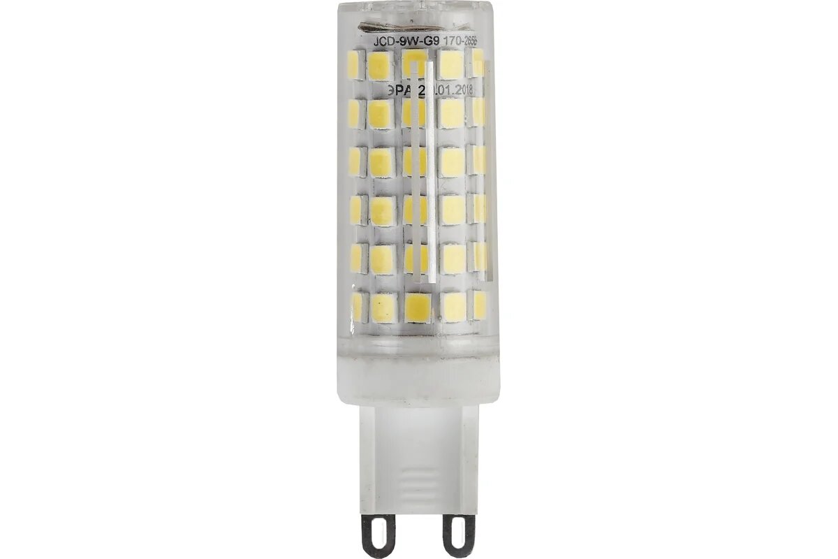 Лампа ЭРА LED JCD-9W-CER-827-G9 (диод капсула 9Вт тепл G9)
