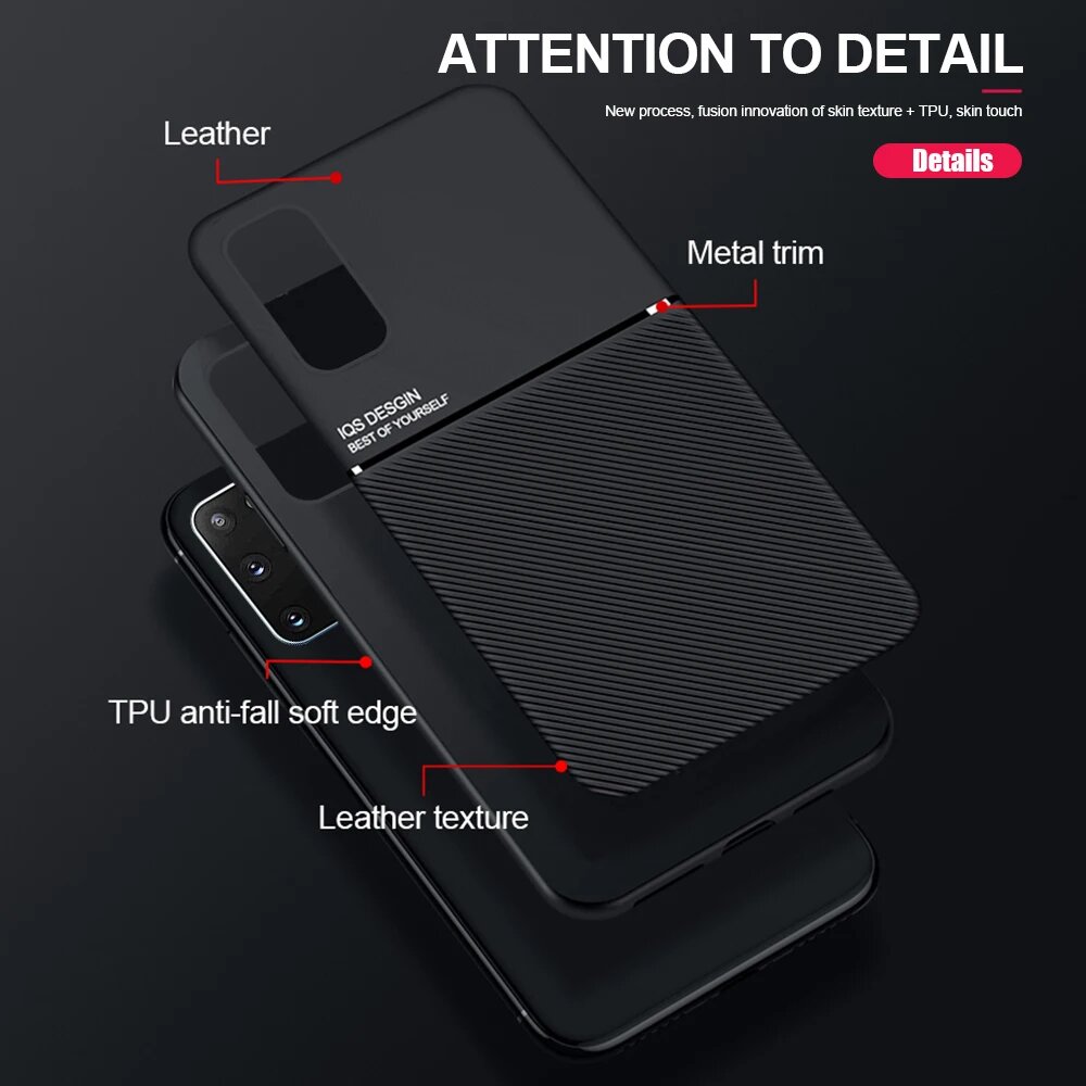 Противоударный чехол для Xiaomi Mi 10 T Pro, матовый Силиконовый чехол для телефона Xiomi Mi10T, 10 T, T10, 10Tpro, задняя крышка с магнитным держателем, black, mi 10T — фото 1