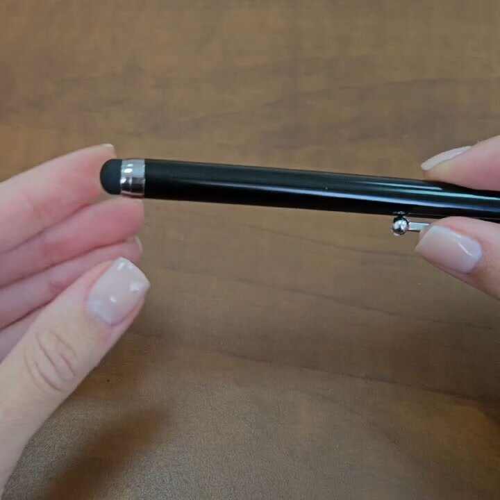 Стилус универсальный для планшета и телефона, черный, с креплением — фото 1