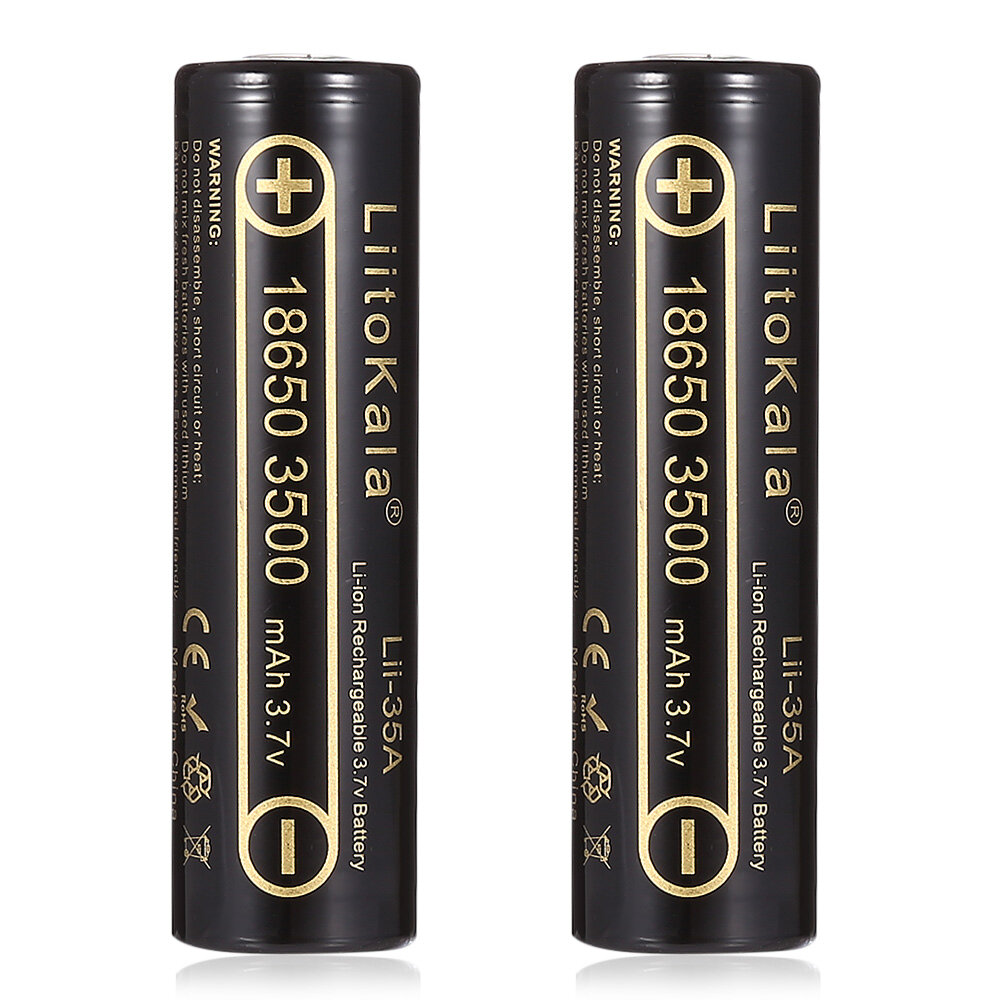 4шт. LiitoKala Lii-35A 18650 3500mAh батарея для портативной бытовой техники — фото 1