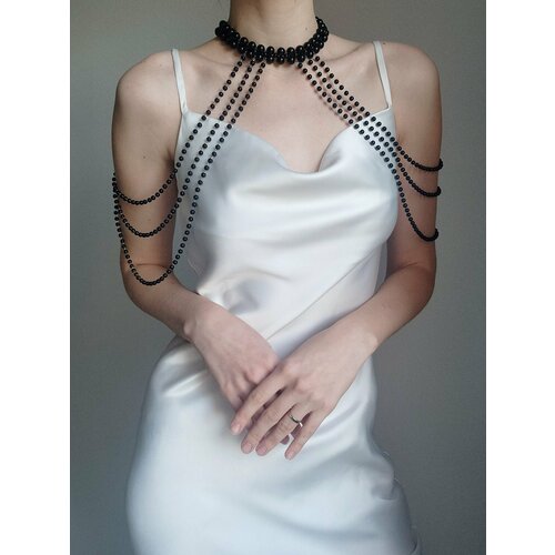 фото Цепь на тело cosha_brand, длина 40 см, 1 шт., черный/золотистый