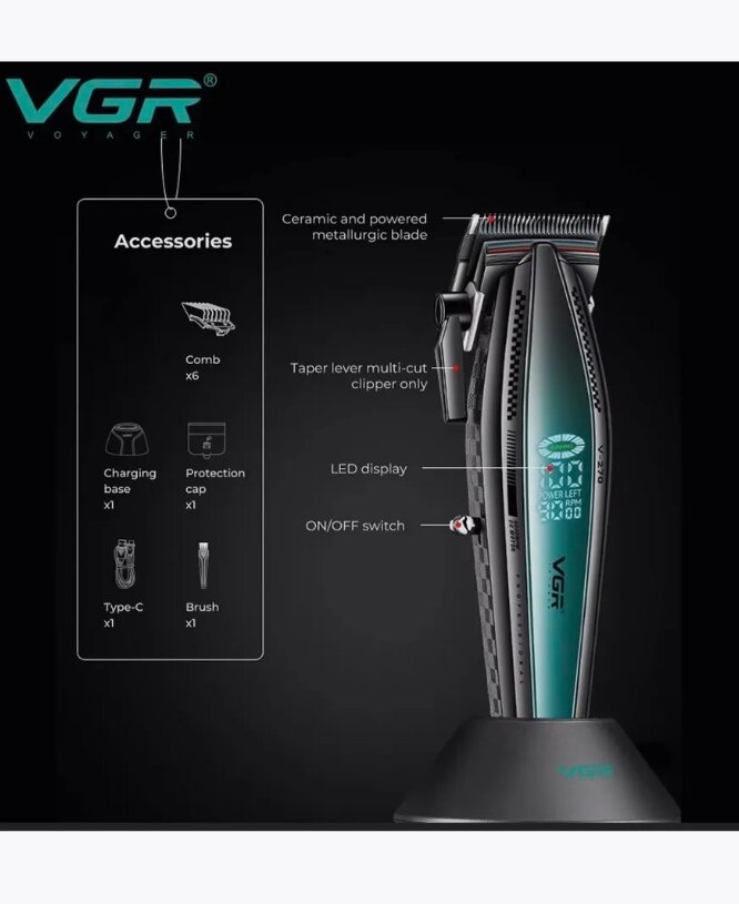 Обзор: Машинка для стрижки волос VGR Voyager V-270 Professional Hair Clipper
