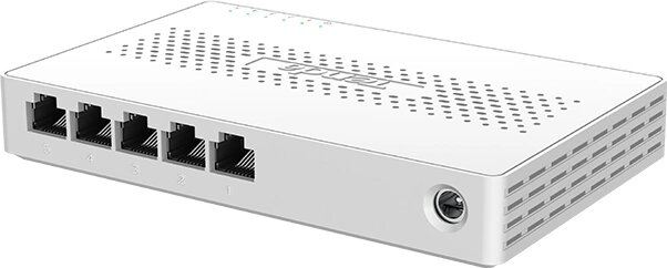 Tenda SM105 Коммутатор неуправляемый , 5 портов, 5x2,5Гбит/с, настольный, пластиковый корпус