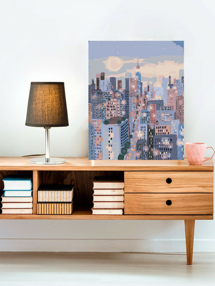 Картина по номерам "Ночь в мегаполисе" — фото 1