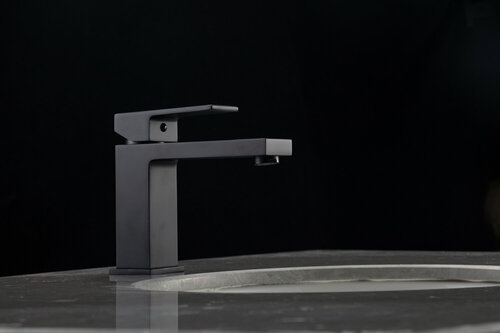 Изображение товара Смеситель для раковины (умывальника)FRAP F1091-6 черный, латунный корпус