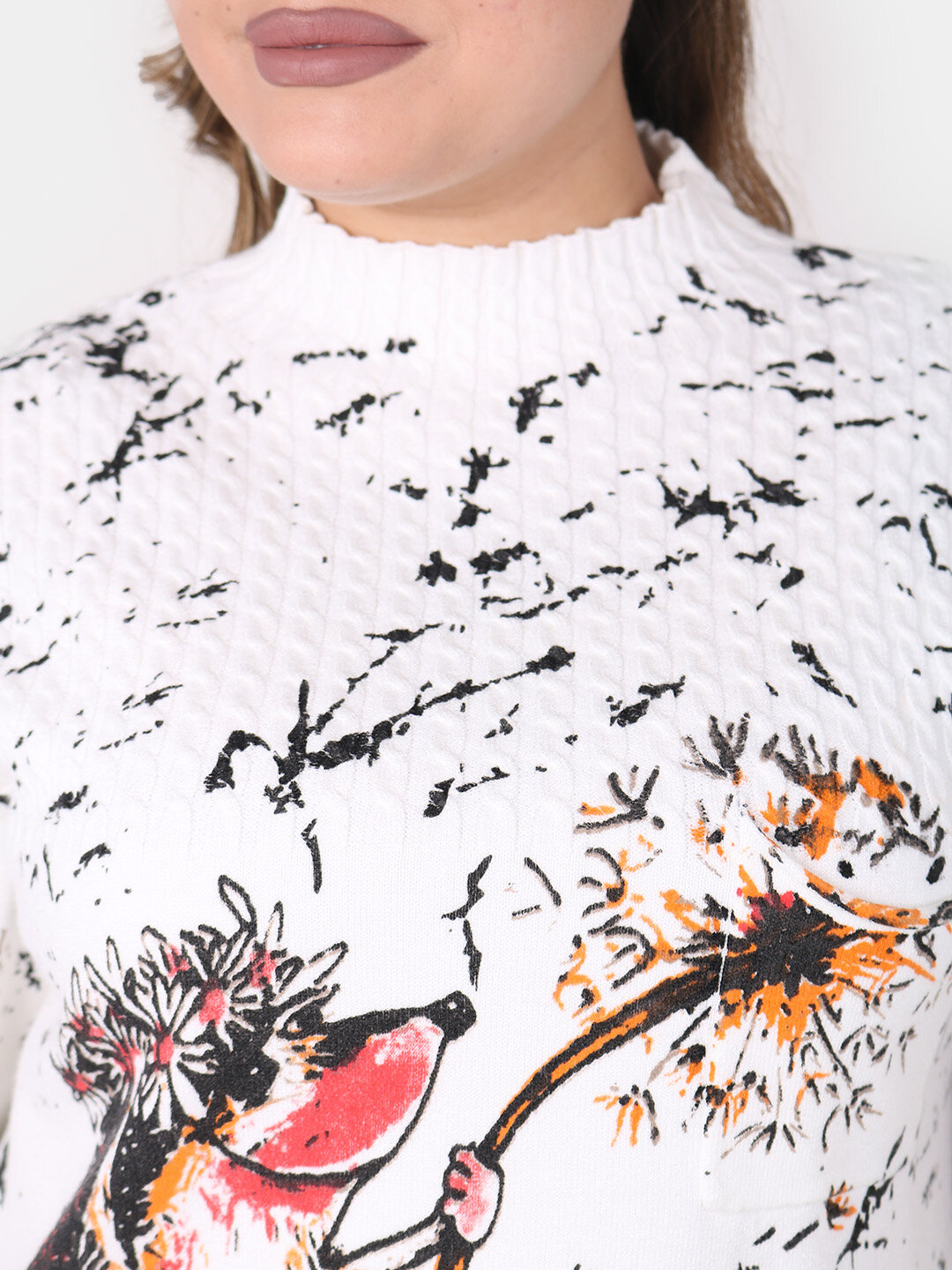 Свитер размер One Size, , белый, — фото 1