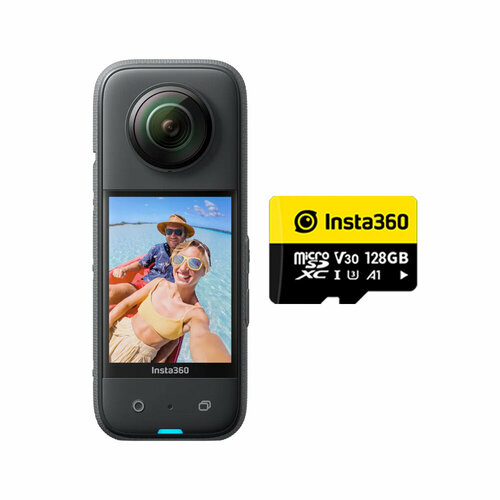 Экшн-камера Insta360 X3 128GB Bundle Датчик 1 2 дюйма 72MP 360 фото 34590₽