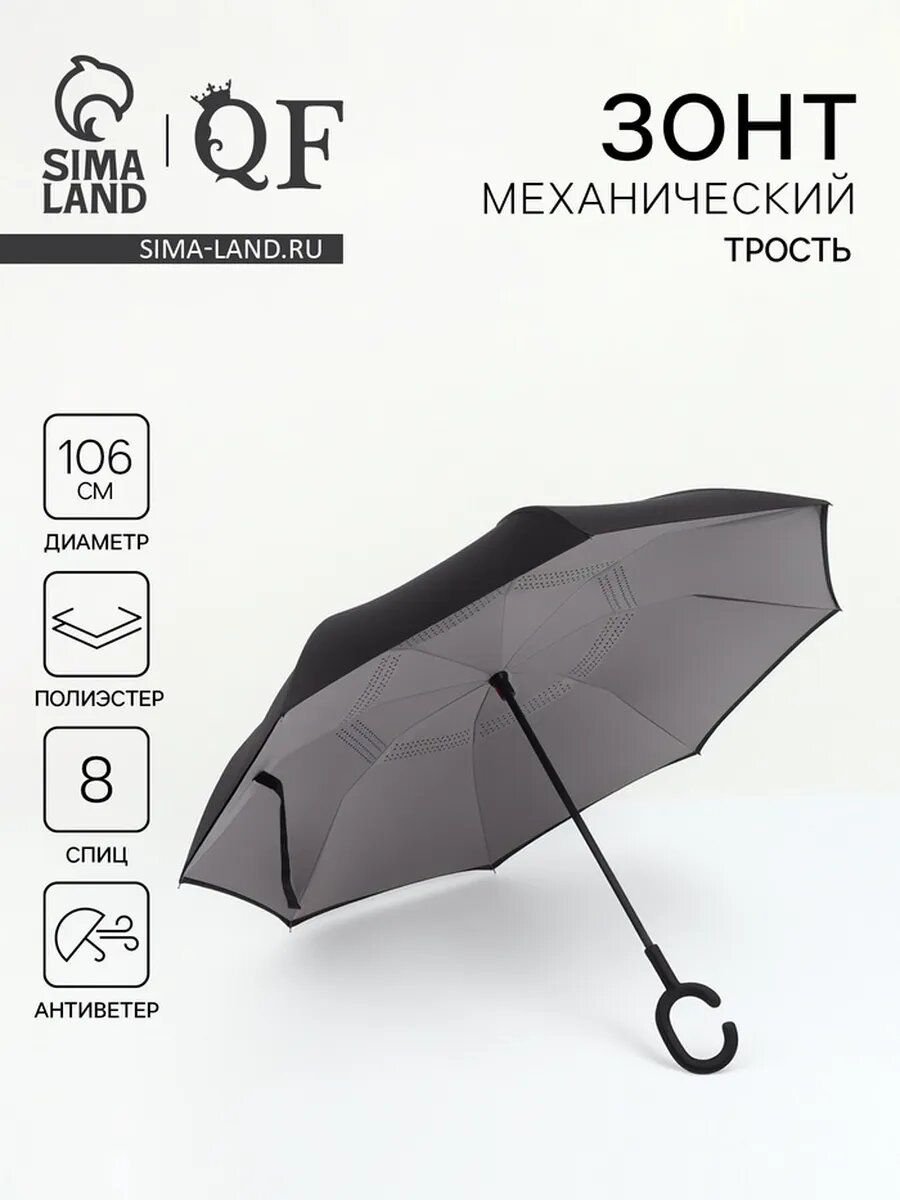 Зонт Queen Fair, черный