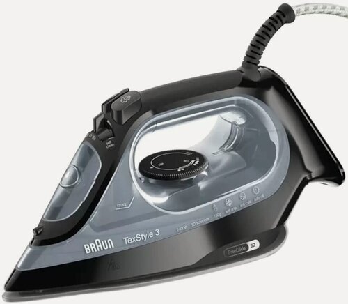 Изображение товара Утюг Braun SI3055BK чёрный с керамическим покрытием подошвы, 2400Вт