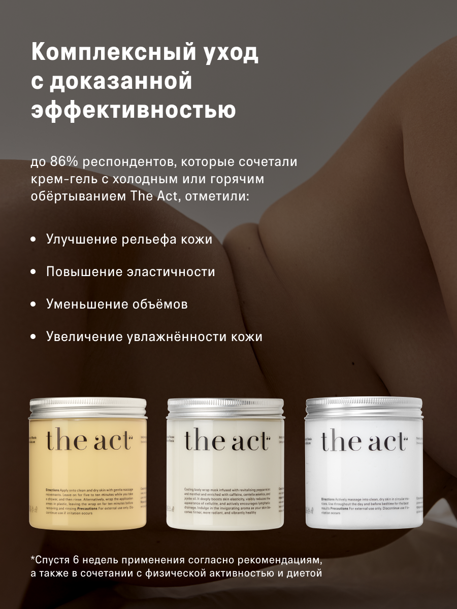 Крем-гель для тела The Act , подтягивает рельеф, тонизирует, 250 г — фото 1