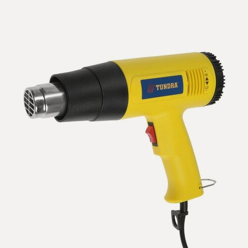 Изображение товара Строительный фен тундра, 2000 Вт, 250-500 л/мин, плавная регулировка температуры 60-600°С