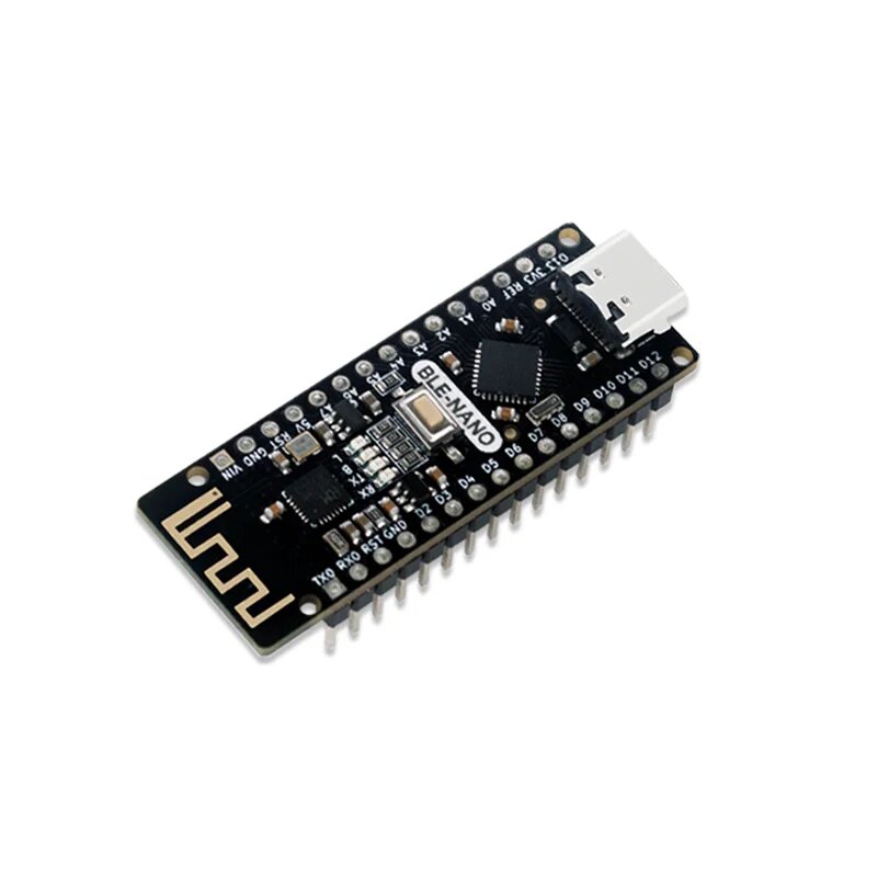 BLE-NANO V3.0 CH340G NRF24L01Mirco USB Беспроводная макетная плата ATmega328P Плата микроконтроллера Паяльный разъем для Arduino, BLE Nano
