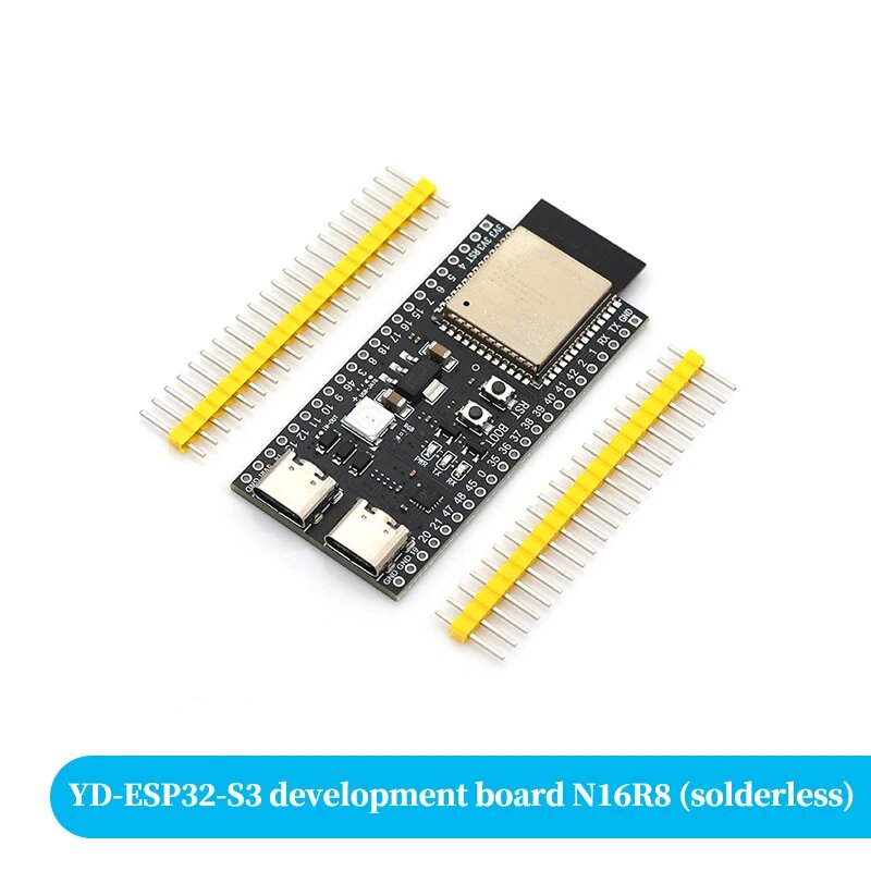 Stlxy ESP32-S3 Макетная плата 2,4G Wi-Fi модуль для Arduino ESP IDF ESP32-S3WROOM1 N8R2 N16R8 44Pin Type-C 8M PSRAM ESP32 S3, N16R8 solderless
