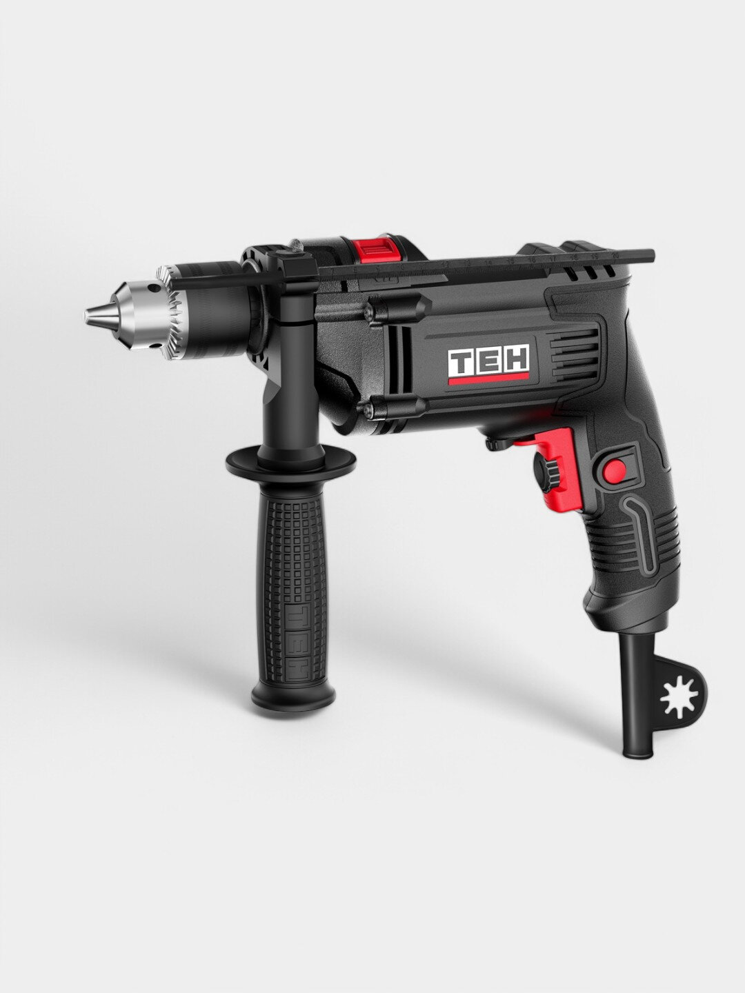 Ударная дрель TEH TD1309A, 850 Вт, 41600 уд/мин, 2800 об/мин — фото 1
