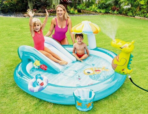 Изображение товара Надувной игровой центр Аллигатор, 201х170х84 см, от 2 лет, 57165