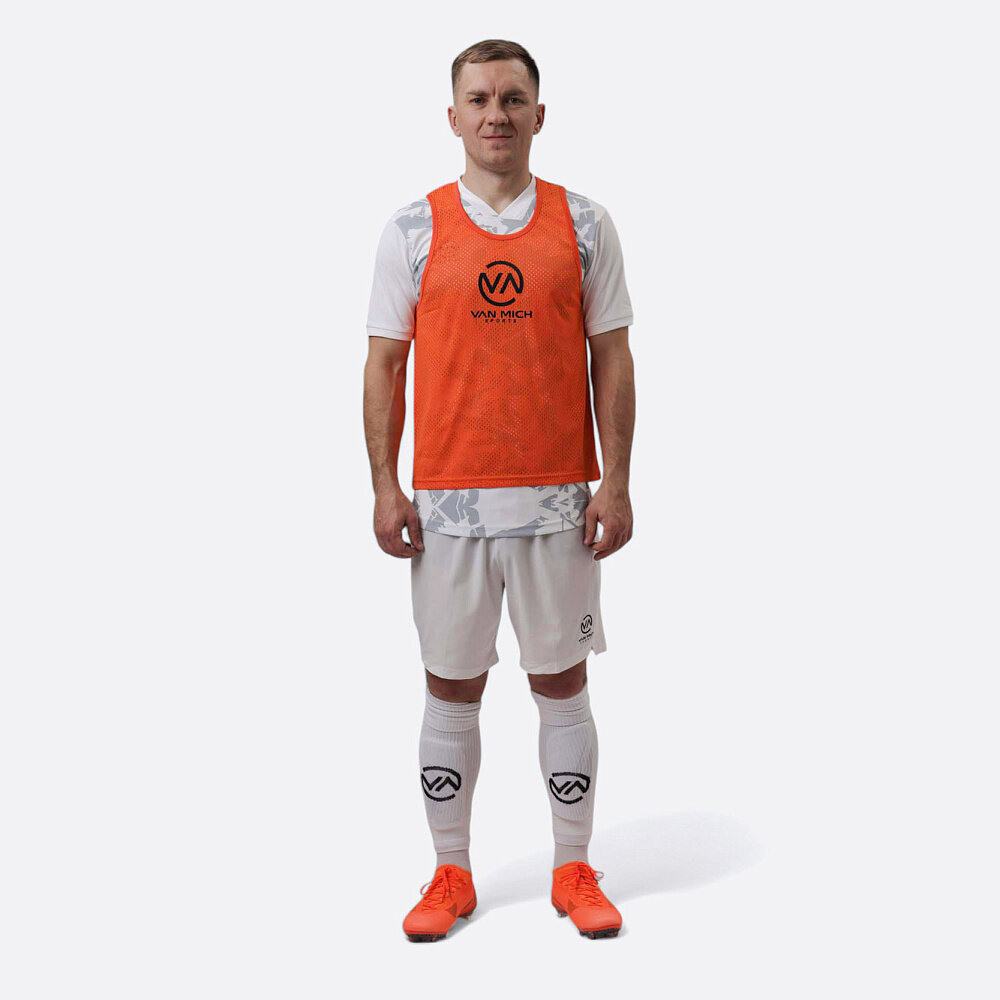 Манишка футбольная Van Mich Sports Bib, полиэстер, мужская, оранжевая - IND0524-816(M) — фото 1
