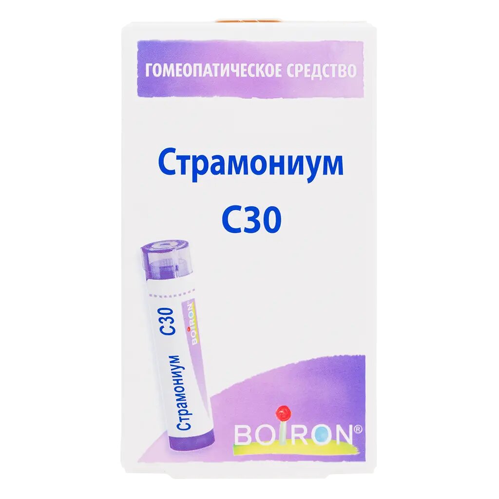 Страмониум C30 гранулы гомеопатические 4 г 1 шт