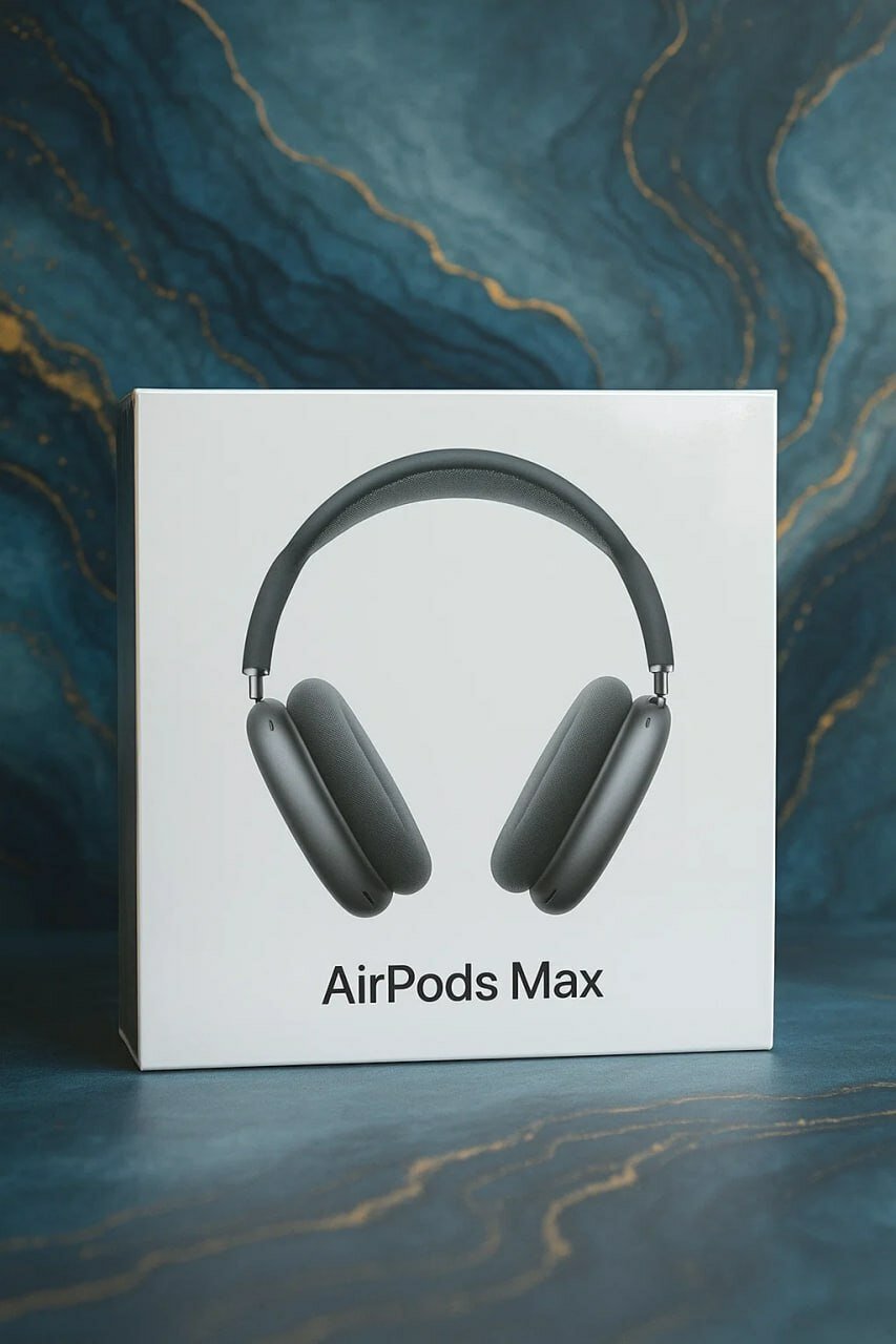 Наушники Apple AirPods Max, активное шумоподавление, до 20 ч автономной работы, оригинальный чехол цвет черный