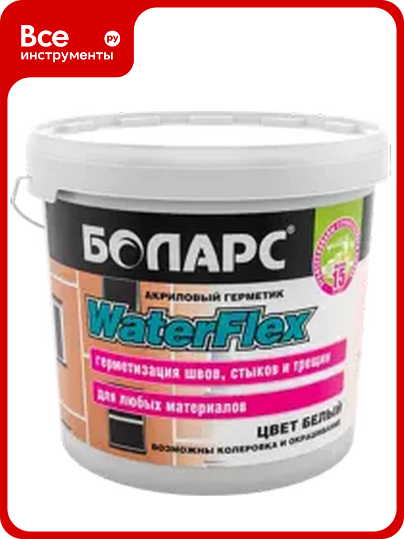 Герметик акриловый боларс Waterflex 3 кг 00000044555