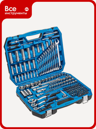 Изображение товара Набор инструментов HOEGERT TECHNIK 222 шт, 1/4, 3/8,1/2 HT1R444