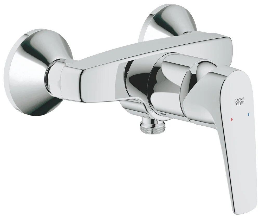 Смеситель для душа Grohe BauFlow BauFlow 23755000 настенный однорычажный латунный хром немецкий